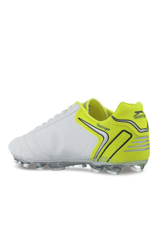 Slazenger HUGO KR Football Boy Child Cleats Shoes White - Yellow - Thumbnail