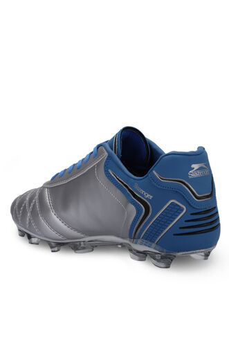 Slazenger HUGO KR Men's Football Cleats Shoes Gray - Blue - Thumbnail