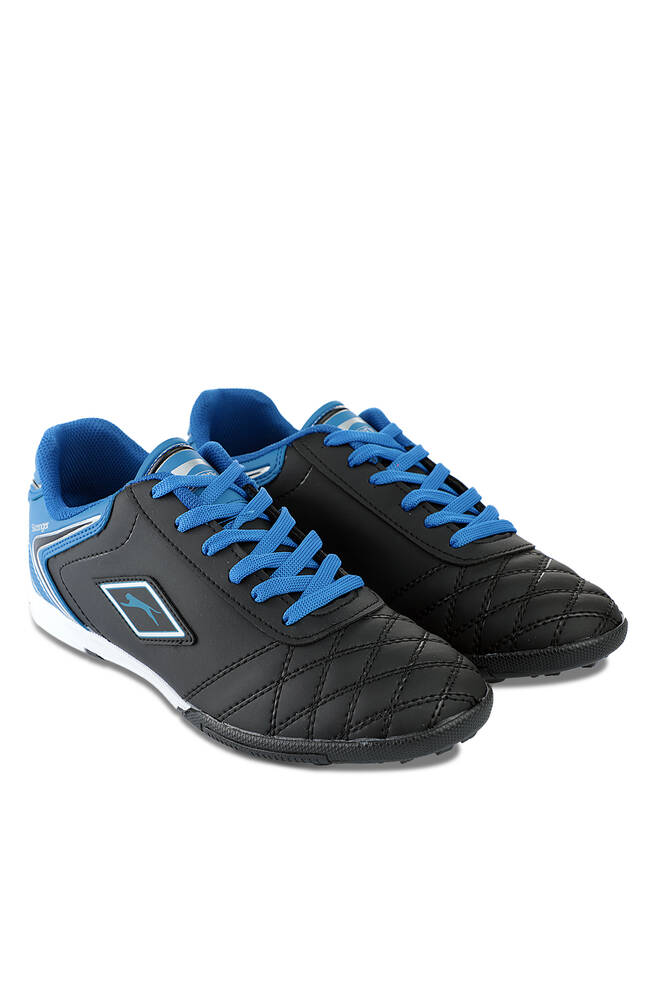 Slazenger HUGO HS Football Boys Indoor Soccer Shoes Black - Blue