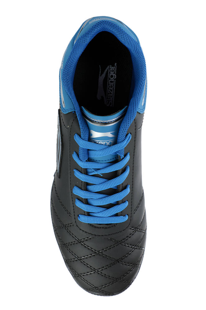 Slazenger HUGO HS Football Boys Indoor Soccer Shoes Black - Blue