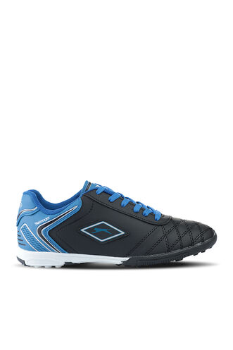 Slazenger HUGO HS Football Boys Indoor Soccer Shoes Black - Blue - Thumbnail