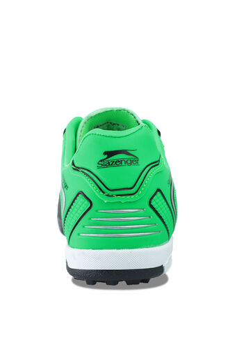 Slazenger HUGO HS Football Boys Indoor Soccer Shoes Black - Green - Thumbnail