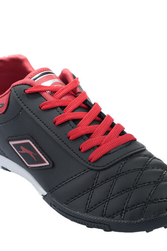 Slazenger HUGO HS Football Boys Indoor Soccer Shoes Black - Red - Thumbnail