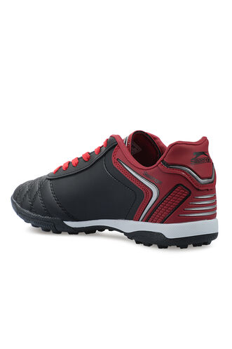 Slazenger HUGO HS Football Boys Indoor Soccer Shoes Black - Red - Thumbnail