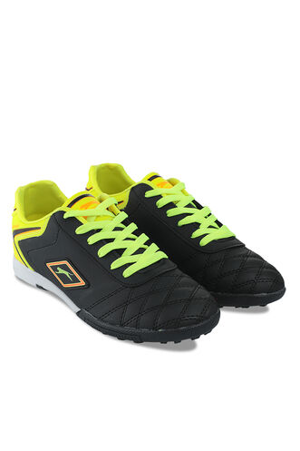 Slazenger HUGO HS Football Boys Indoor Soccer Shoes Black - Yellow - Thumbnail