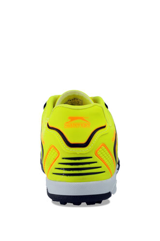 Slazenger HUGO HS Football Boys Indoor Soccer Shoes Black - Yellow - Thumbnail