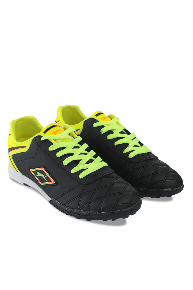 Slazenger HUGO HS Football Boys Indoor Soccer Shoes Black - Yellow