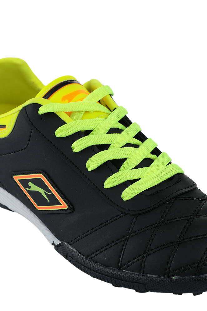 Slazenger HUGO HS Football Boys Indoor Soccer Shoes Black - Yellow