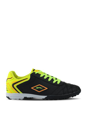 Slazenger HUGO HS Football Boys Indoor Soccer Shoes Black - Yellow - Thumbnail