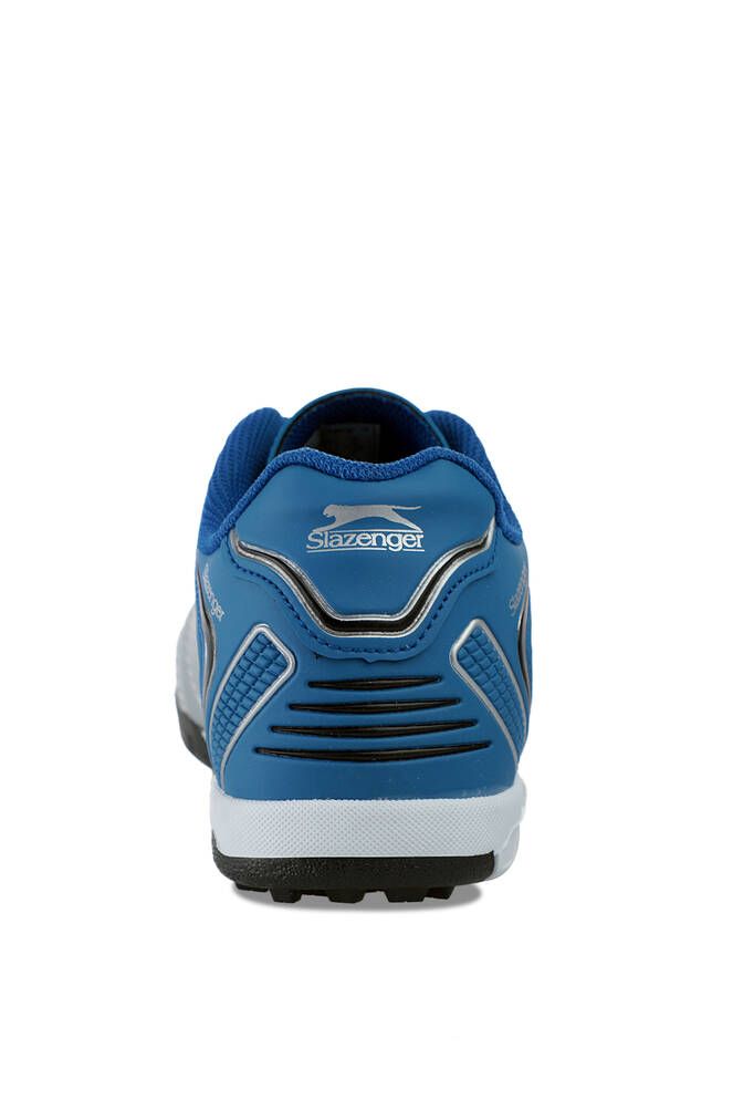 Slazenger HUGO HS Football Boys Indoor Soccer Shoes Gray - Blue