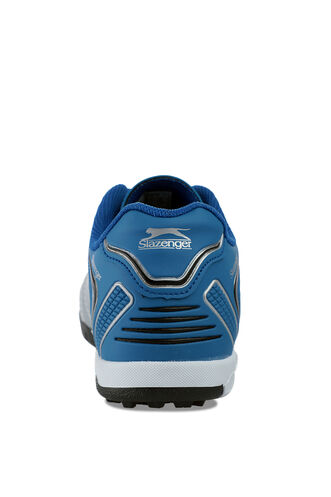 Slazenger HUGO HS Football Boys Indoor Soccer Shoes Gray - Blue - Thumbnail