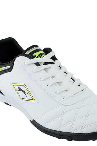 Slazenger HUGO HS Football Boys Indoor Soccer Shoes White - Black - Thumbnail