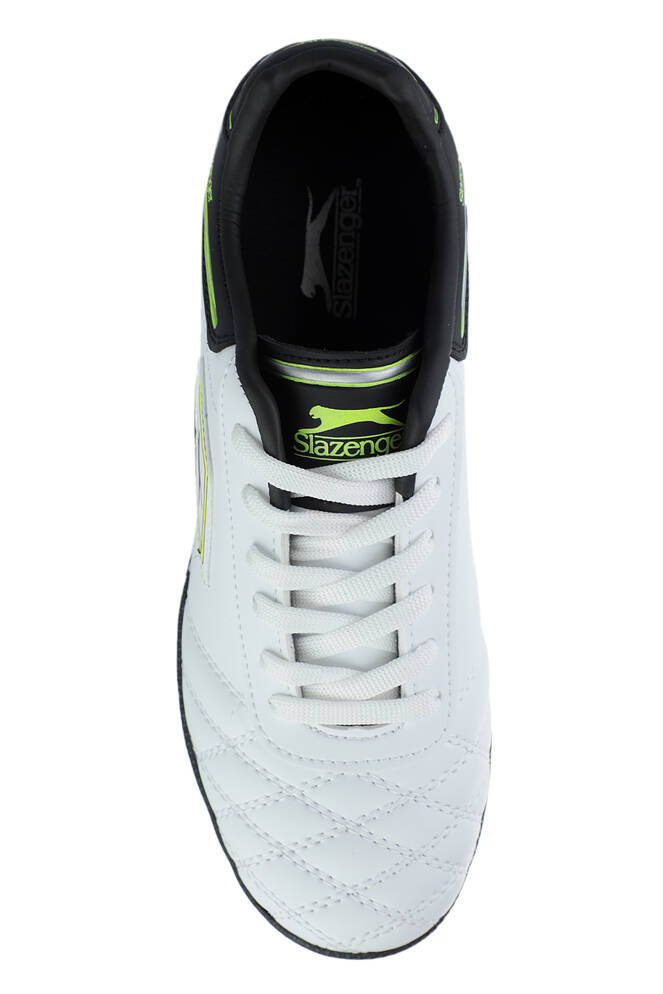 Slazenger HUGO HS Football Boys Indoor Soccer Shoes White - Black