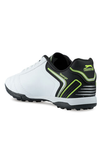 Slazenger HUGO HS Football Boys Indoor Soccer Shoes White - Black - Thumbnail