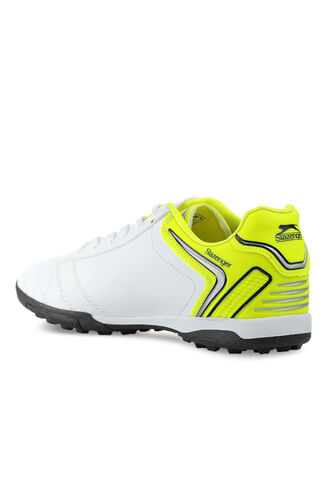 Slazenger HUGO HS Football Boys Indoor Soccer Shoes White - Yellow - Thumbnail