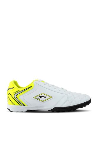 Slazenger HUGO HS Football Boys Indoor Soccer Shoes White - Yellow - Thumbnail