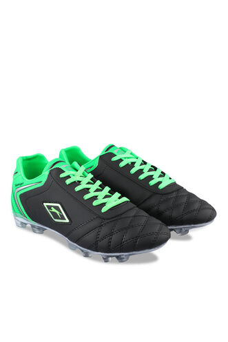 Slazenger HUGO KR Men's Football Cleats Shoes Black - Green - Thumbnail