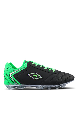 Slazenger HUGO KR Men's Football Cleats Shoes Black - Green - Thumbnail