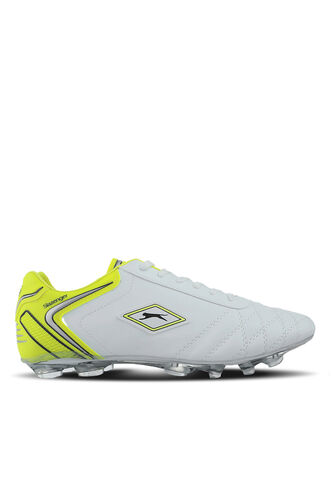 Slazenger HUGO KR Football Men's Cleats Shoes White - Yellow - Thumbnail