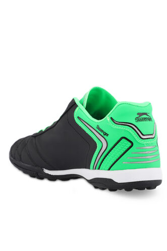 Slazenger HUGO HS Football Men's Indoor Soccer Shoes Black - Green - Thumbnail