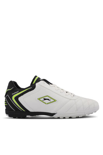 Slazenger HUGO HS Football Men's Indoor Soccer Shoes White - Black - Thumbnail