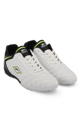 Slazenger HUGO HS Football Men's Indoor Soccer Shoes White - Black - Thumbnail