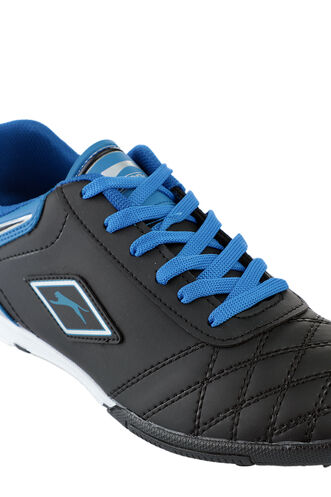 Slazenger HUGO HS Football Men's Indoor Soccer Shoes Black - Blue - Thumbnail