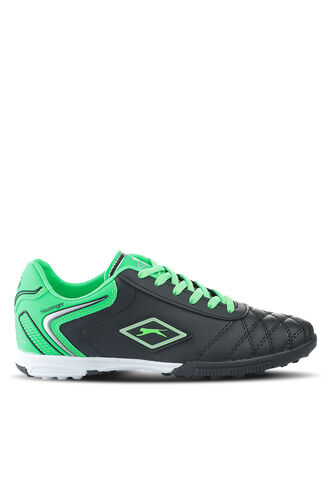 Slazenger HUGO HS Football Men's Indoor Soccer Shoes Black - Green - Thumbnail