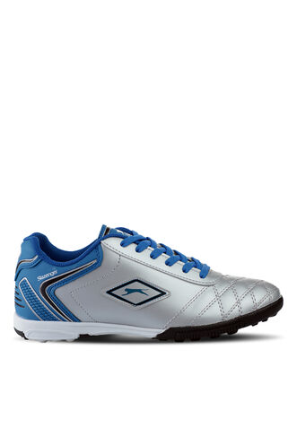 Slazenger HUGO HS Football Men's Indoor Soccer Shoes Gray - Blue - Thumbnail