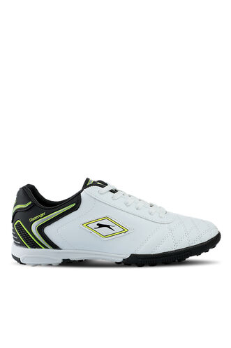 Slazenger HUGO HS Football Men's Indoor Soccer Shoes White - Black - Thumbnail