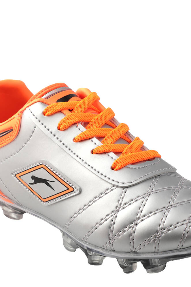 Slazenger HUGO KR Football Boy Child Cleats Shoes Gray - Orange