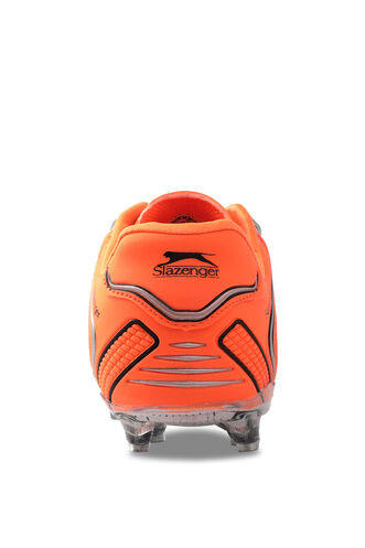 Slazenger HUGO KR Football Boy Child Cleats Shoes Gray - Orange - Thumbnail