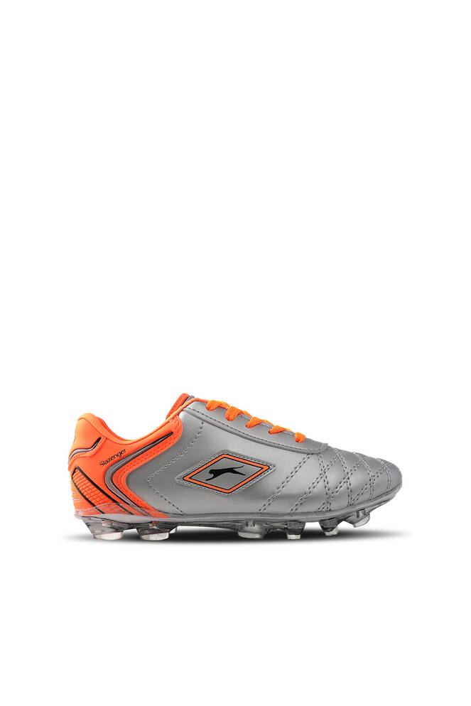 Slazenger HUGO KR Football Boy Child Cleats Shoes Gray - Orange