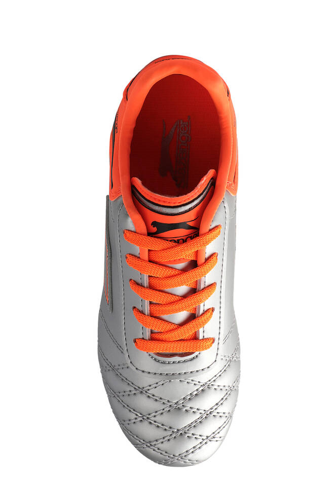 Slazenger HUGO KR Football Boy Child Cleats Shoes Gray - Orange