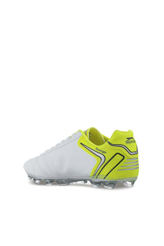 Slazenger HUGO KR Football Boy Child Cleats Shoes White - Yellow - Thumbnail