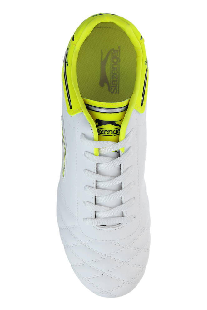 Slazenger HUGO KR Football Boy Child Cleats Shoes White - Yellow