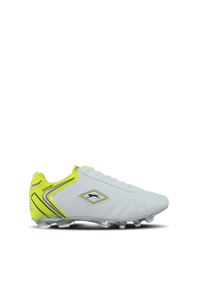 Slazenger HUGO KR Football Boy Child Cleats Shoes White - Yellow