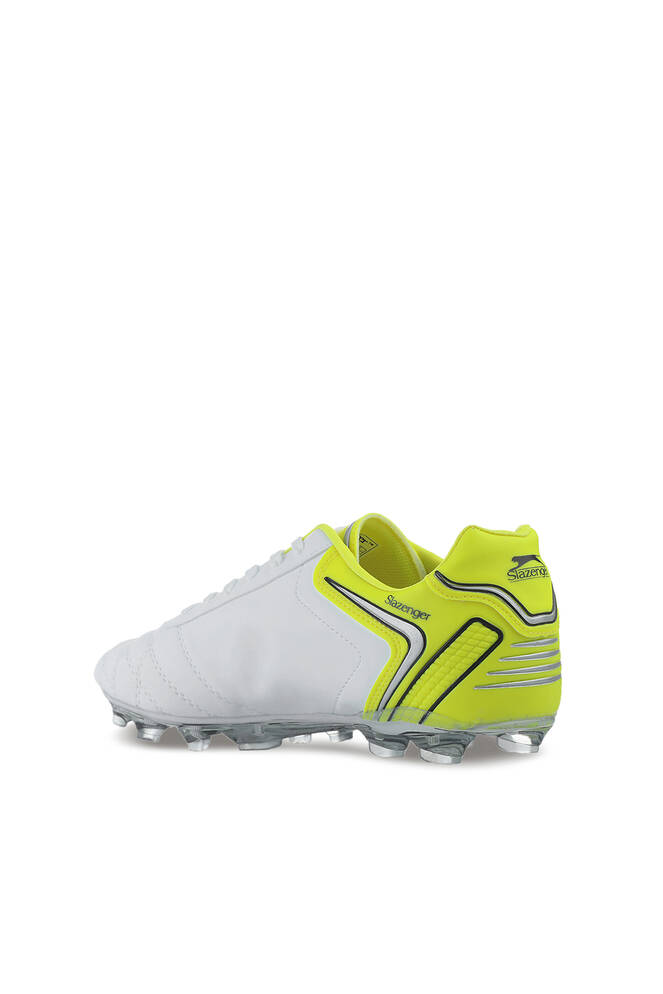 Slazenger HUGO KR Football Boy Child Cleats Shoes White - Yellow