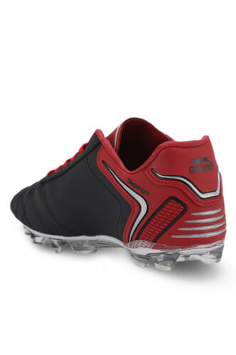 Slazenger HUGO KR Men's Football Cleats Shoes Black - Red - Thumbnail