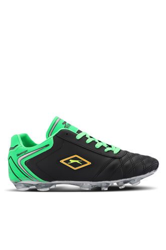 Slazenger HUGO KR Men's Football Cleats Shoes Black - Green - Thumbnail