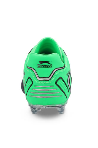 Slazenger HUGO KR Men's Football Cleats Shoes Black - Green - Thumbnail