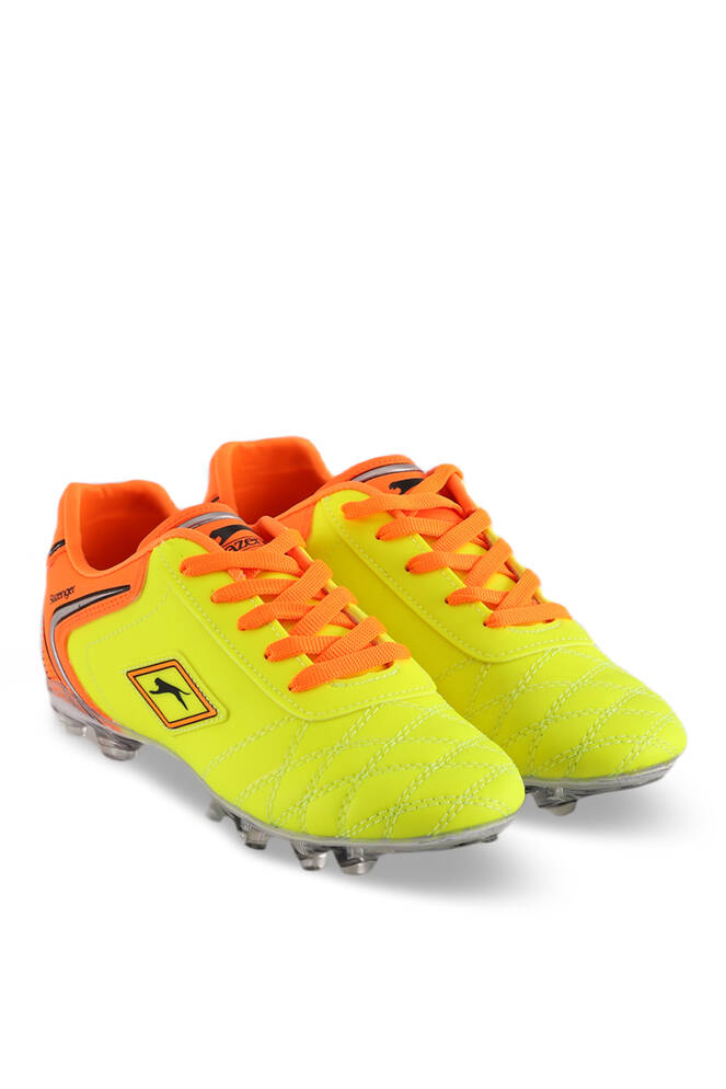 Slazenger HUGO KR Football Boy Child Cleats Shoes Yellow - Red