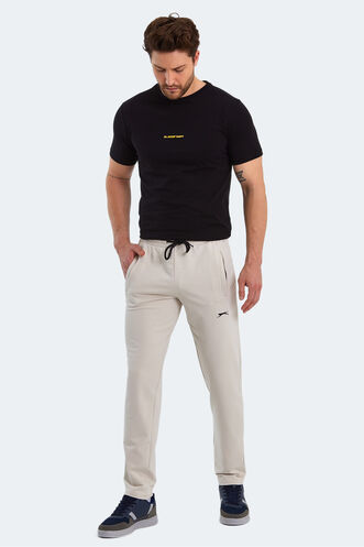 Slazenger JERRY Men's Sweatpants Stone Grey - Thumbnail