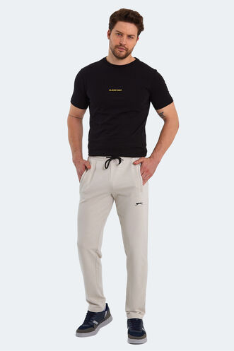 Slazenger JERRY Men's Sweatpants Stone Grey - Thumbnail