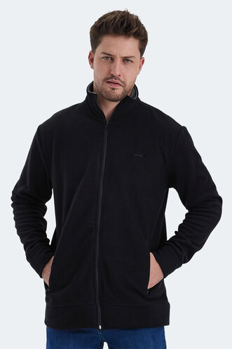 Slazenger KADMOS Men's Sweatshirt Black - Thumbnail