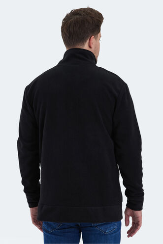 Slazenger KADMOS Men's Sweatshirt Black - Thumbnail