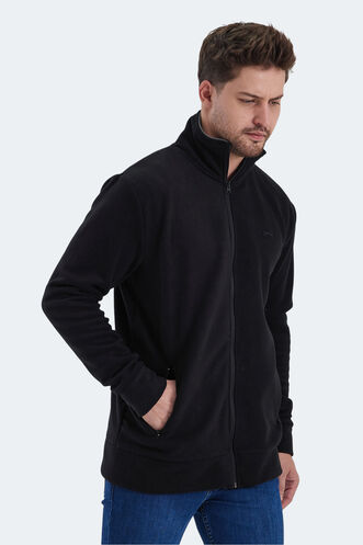 Slazenger KADMOS Men's Sweatshirt Black - Thumbnail