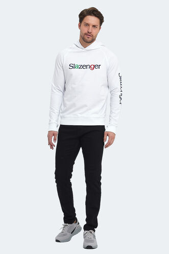 Slazenger KADMOSS Erkek Sweatshirt Beyaz - Thumbnail