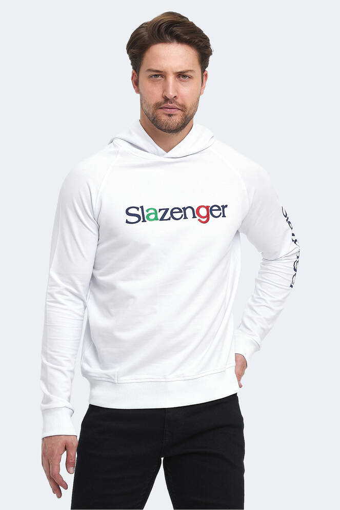 Slazenger KADMOSS Erkek Sweatshirt Beyaz