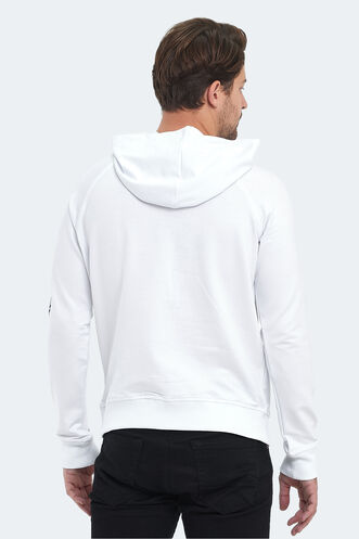 Slazenger KADMOSS Erkek Sweatshirt Beyaz - Thumbnail